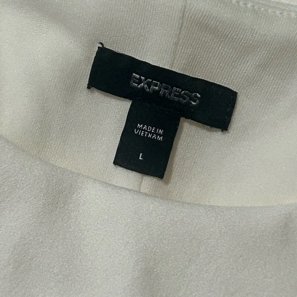 Express Crew Neck Cap Sleeve Tie Wrap Mini Sheath Dress - Picture 5 of 7